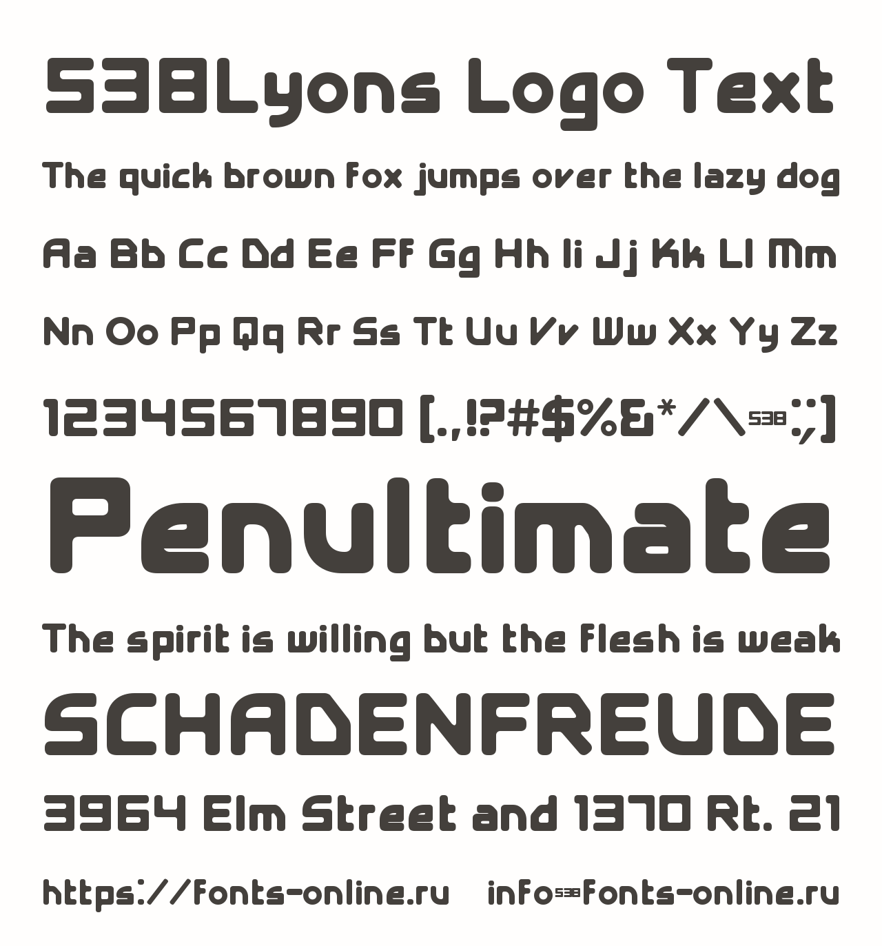 538Lyons Logo Text Free Font Download